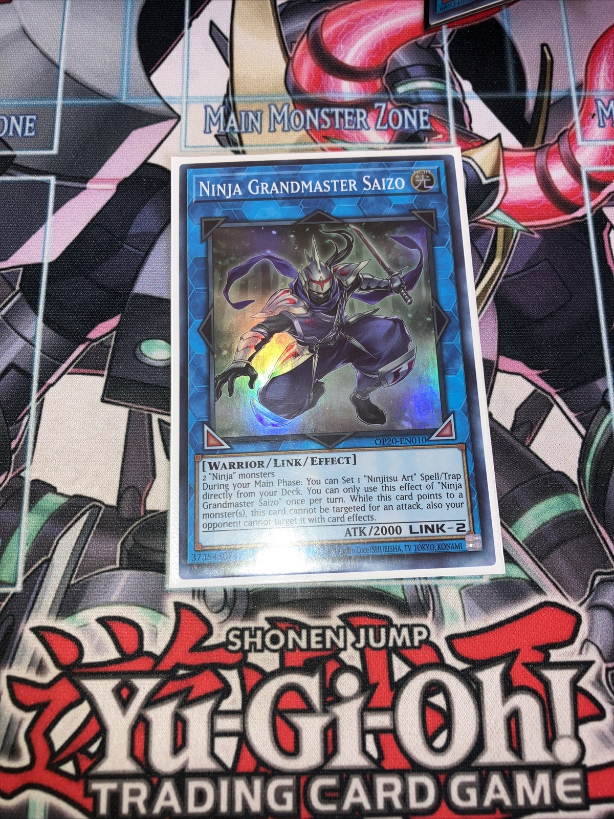 Ninja Grandmaster Saizo Super Rare OP20-EN010 Yugioh Card-image