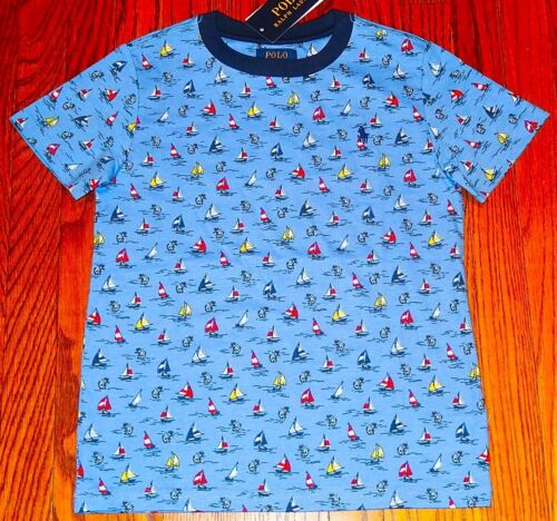 POLO RALPH LAUREN AUTHENTISCHES KLEINKINDER JUNGEN BRANDNEUES ORIGINAL T-SHIRT Größe 6, neu mit Etikett - Bild 2 von 2