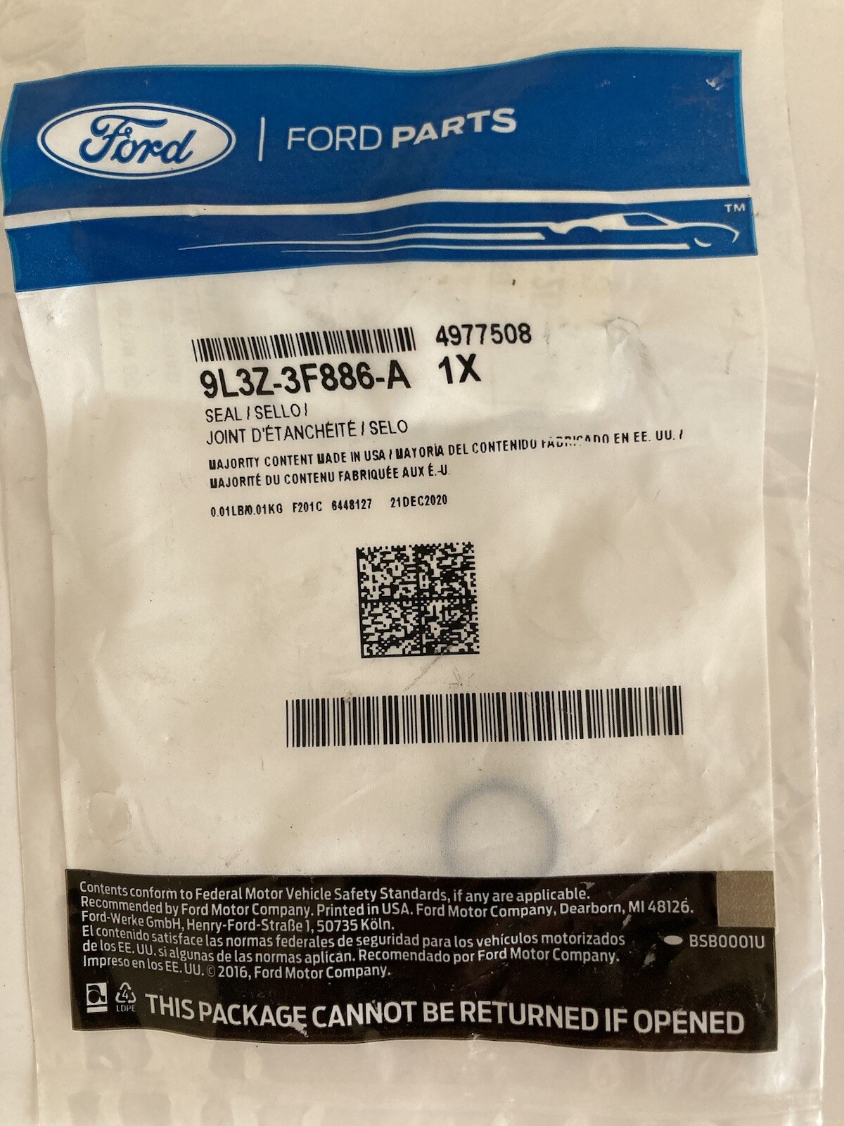 OEM Ford 9L3Z3F886A 20102012 Lincoln MKS Power Steering ORing eBay