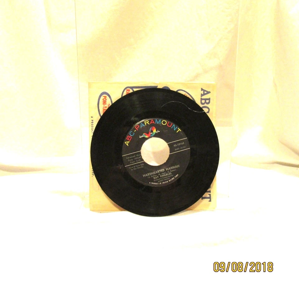 1960 Ray Charles Ruby  Vinyl 45rpm Single ABC Paramount Records 4510164 Funk - Image 3 of 4
