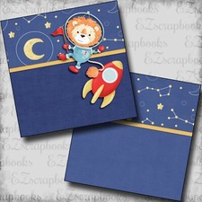 Out of this World NPM - 2 Premade Scrapbook Pages - EZ Layout 5997