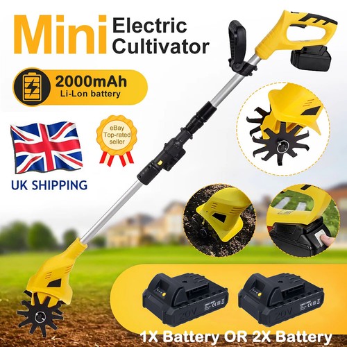 Garden Tillers Clearance MZK Cordless Tiller Cultivator With 24