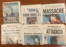 Original 9/11 Newspapers September 11, 2001 Historic Headlines Lot