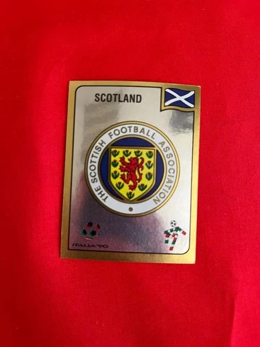 FIGURINA NUOVA STICKER NEW PANINI ITALIA 90 SCUDETTO BADGE SCOTLAND SCOZIA #210