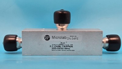 Microlab DN-34FE 2:1 (3dB) RF Tapper 350-5930 MHz Directional Coupler
