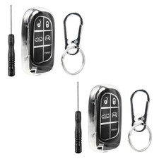 2 Remote Key Fob Shell Case Polymer Cover for 2015 2016 2017 2018 Chrysler 5b