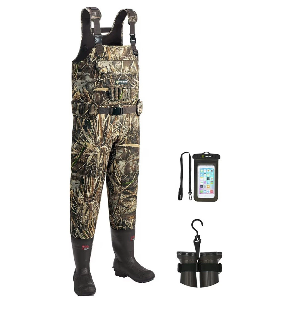TIDEWE Hunting Waders with Boot Hanger & 600G Insulation, Neoprene Bootfoot 13