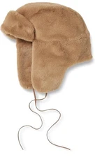 The Drop Women's Vail Faux Fur Trapper Hat , Color Tan/ Brown, NWT