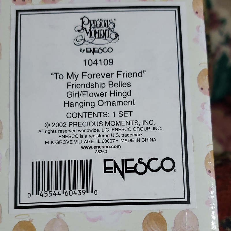 Precious Moments 104109 Friendship Belles Hanging Ornament Porcelain Small