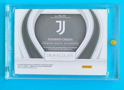 2023-24 Immaculate Juventus Federico Chiesa Premium Patch Auto 2