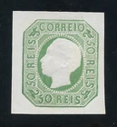 PORTUGAL   1862-64 - KING LUÍS I  - 50R  GREEN - 1885 REPRINT