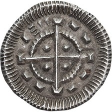 Münze, Ungarn, Anonymous, Denar, 12TH CENTURY, SS+, Silber