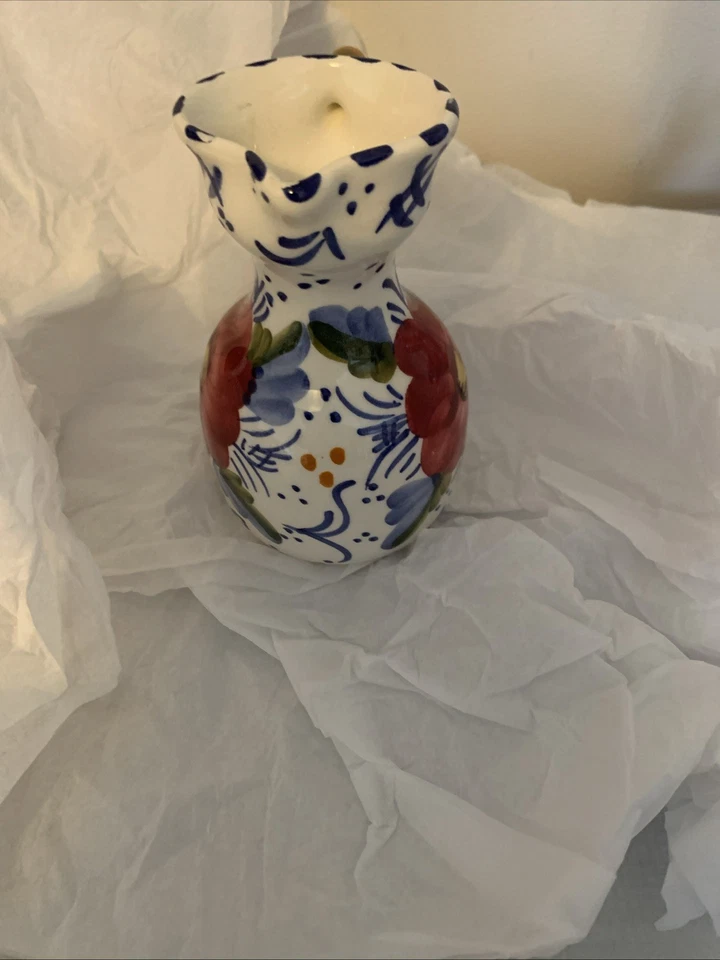 Vintage Benjamin Catalan Spanish Porcelain Floral Pattern Hand Painted Jug - Image 3 of 4