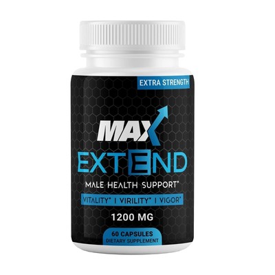 Max Extend Male Health Support Pills to Boost Vitality & Performance 60ct