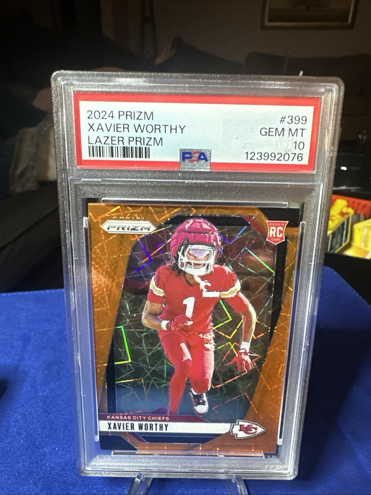 Psa 10 2024 Panini Prizm Rookies Xavier Worthy #399 Lazer Prizm (RC)