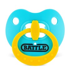 Battle Sports Binky Oxygen Football Mouthguard - One Size, Baby Blue/Yellow