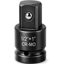 1/2 to 1 Inch Impact Socket Adapter Reducer, CR-MO Steel, 1/2" Female to 1" M...