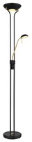 Globo B Leonas Stehleuchte Metall Schwarz Matt, Led - 180 Cm, Warmweiß, 2200 Lm,