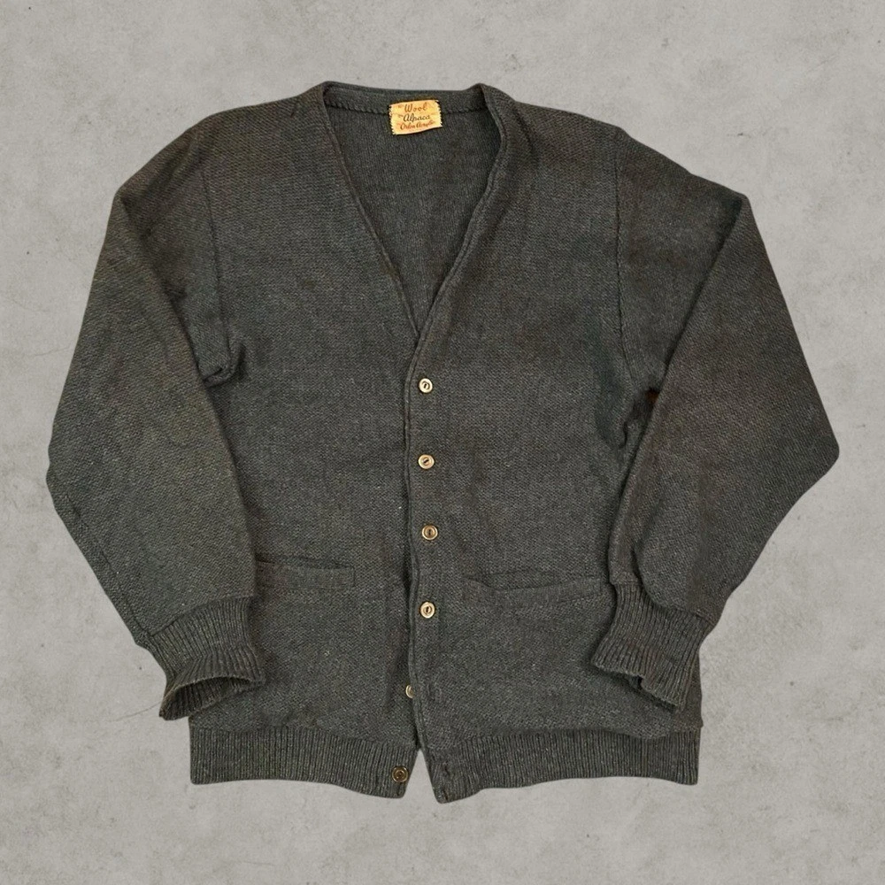 Vintage Alpaca Cardigan In Men's Sweaters for sale | eBay