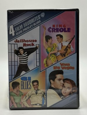 4 Film Favorites Elvis Presley Blues DVD NEW Jailhouse Rock, G.I. Blues, Vegas +