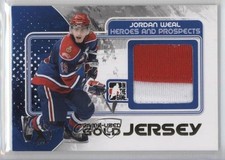 2010 ITG Heroes and Prospects Gold Jersey Spring Expo 1/1 Jordan Weal #M-24 2a8