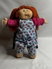 VTG 1987 Cabbage Patch Kid 16” Red Hair Green Eyes 1 Dimple Coleco ECU Original