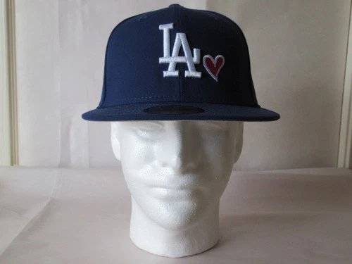 Los Angeles Dodgers Heart Hat, New Era/Hat Club 59Fifty Fitted 7 1/4 Hat/Cap