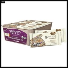 Organic Protein Bars Peanut Butter Chocolate Chip 12 Count Vegan Gluten Free