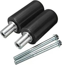 1 Pair Frame Sliders for Motorcycle Practical Anti Crash ProtectorColor: Black