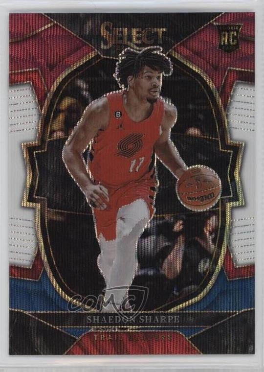 2022-23 Panini Select Concourse Tri-Color Prizm Shaedon Sharpe #71 11sd