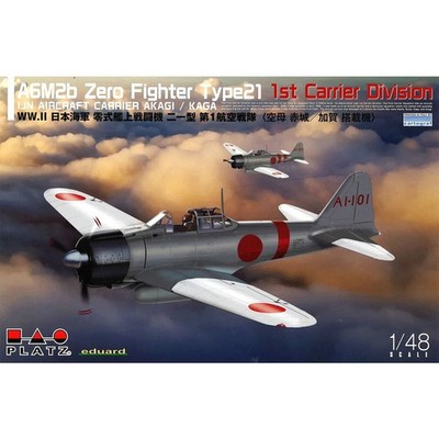 1/48 Platz IJN WWII IJN A6M2b Zero Fighter Type 21 1st Carrier