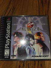 Final Fantasy VIII 8 - CIB - w/Manual - Black Label Squaresoft PS1