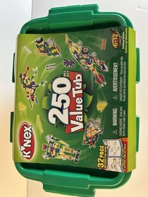 Knex 250 Piece Value Tub K'nex with Instruction Book New Sealed