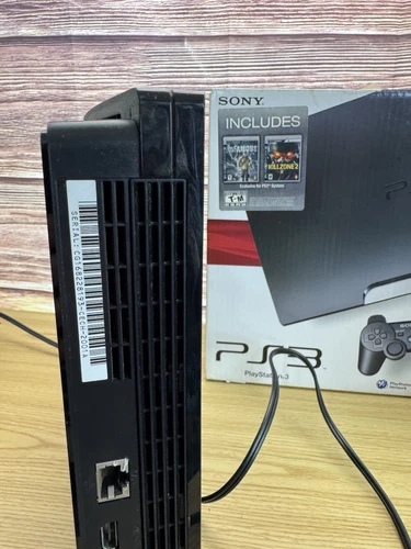 Consola Sony PlayStation 3 Slim 120 GB - Negra PS3 Paquete Probado - Imagen 16 de 24