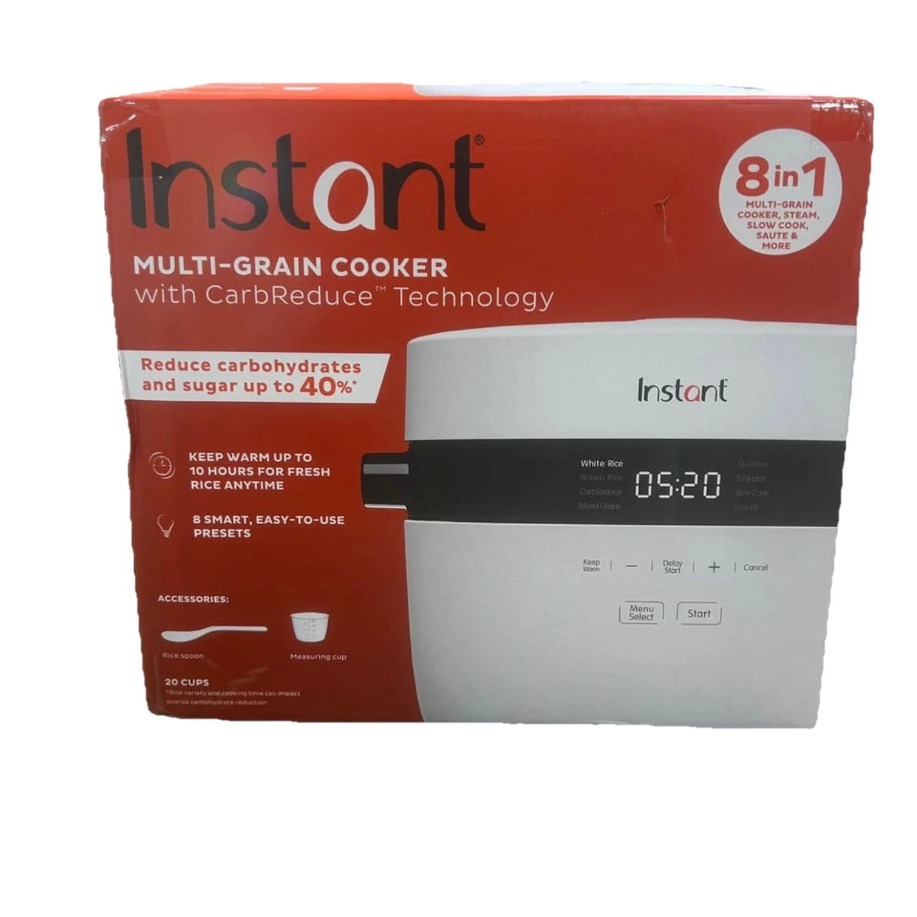 Instant Pot - Instant 20-cup Multigrain Cooker - White 9-in-1