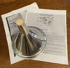 Morrissey Magic Comedy Funnel Made in Canada Aluminum ? w/Copied Instructions