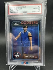 2024 TOPPS CHROME #1 SHOHEI OHTANI PHOTO VARIATION SP PSA 10