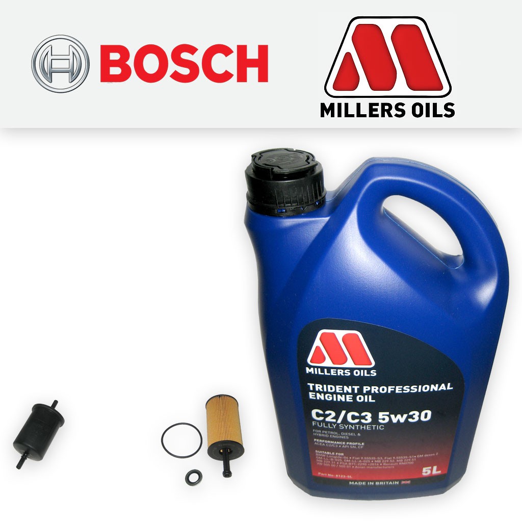 SERVICE KIT PEUGEOT 307 1.6 16V PETROL OIL FUEL FILTERS +5w30 FS OIL (2001-2004)