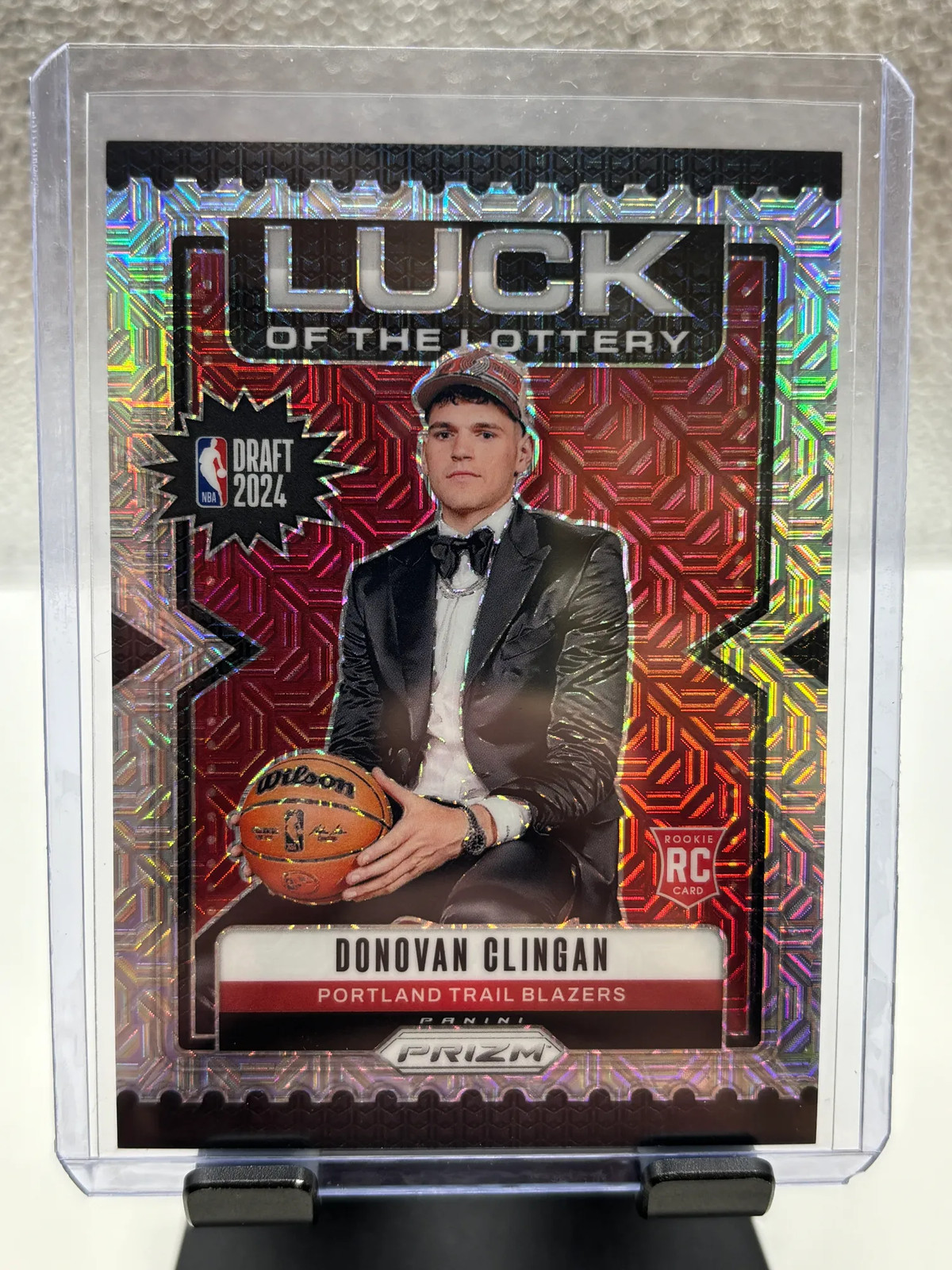 2024 Panini Prizm Luck of the Lottery Donovan Clingan RC Mojo 11/25