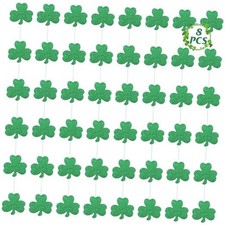 8 PCS St Patricks Day Decor, 6.6 FT St Patricks Day Garland, Shamrock St