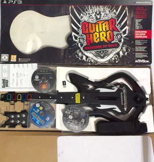 SONY PS3 WARRIORS OF ROCK WIRELESS GUITAR DONGLE GUITAR HERO & ROCKBAND GAMES