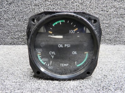 C662019-0101 Aircraft Instruments Tri-Engine Indicator (Worn Face)