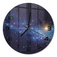 Stilvolle Runde Wanduhr Mit FließEnden Zeigern Galaxie Schwarze Zeiger Fi30 Cm