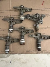 6-Nelson VINTAGE BRASS IMPACT SPRINKLER HEADS #7153 & P21 Free Shipping USA