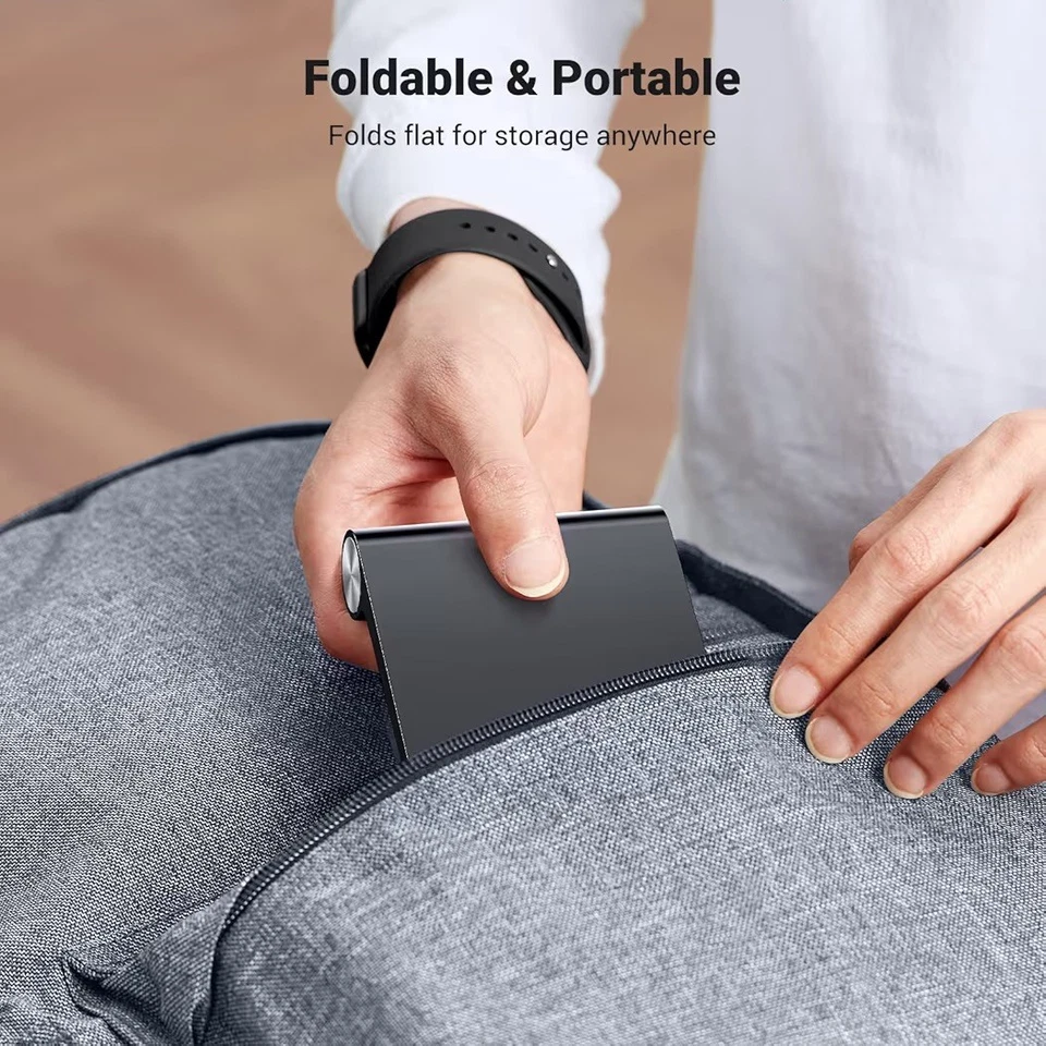 UGREEN Phone Stand Desk Mobile Phone Holder Adjustable Foldable Portable - Black - Image 4 of 4