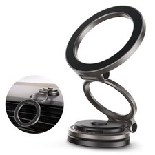 Car Phone Holder for MagSafe 360 Rotation Metal Design iPhone Car Gray