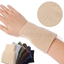 Rib Knit Cuff Pair Tubular Cuffing Bomber Jacket Sleeve Replacement Wool Acrylic