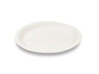 100 Einweg Pappteller Imbissteller Teller Pappe Frischfaser Rund Ø 23 Cm Weiss