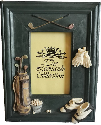 Lesser & Pavey Ltd. UK brand Photo Frame Golf Dark Green Heavy Resin 292H)