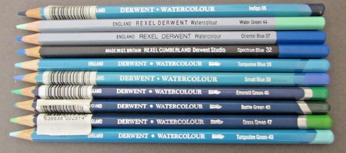 Derwent Watercolour Pencils Assorted Colour Selection Sets (10 Pencils) Free P&P - Picture 9 of 13